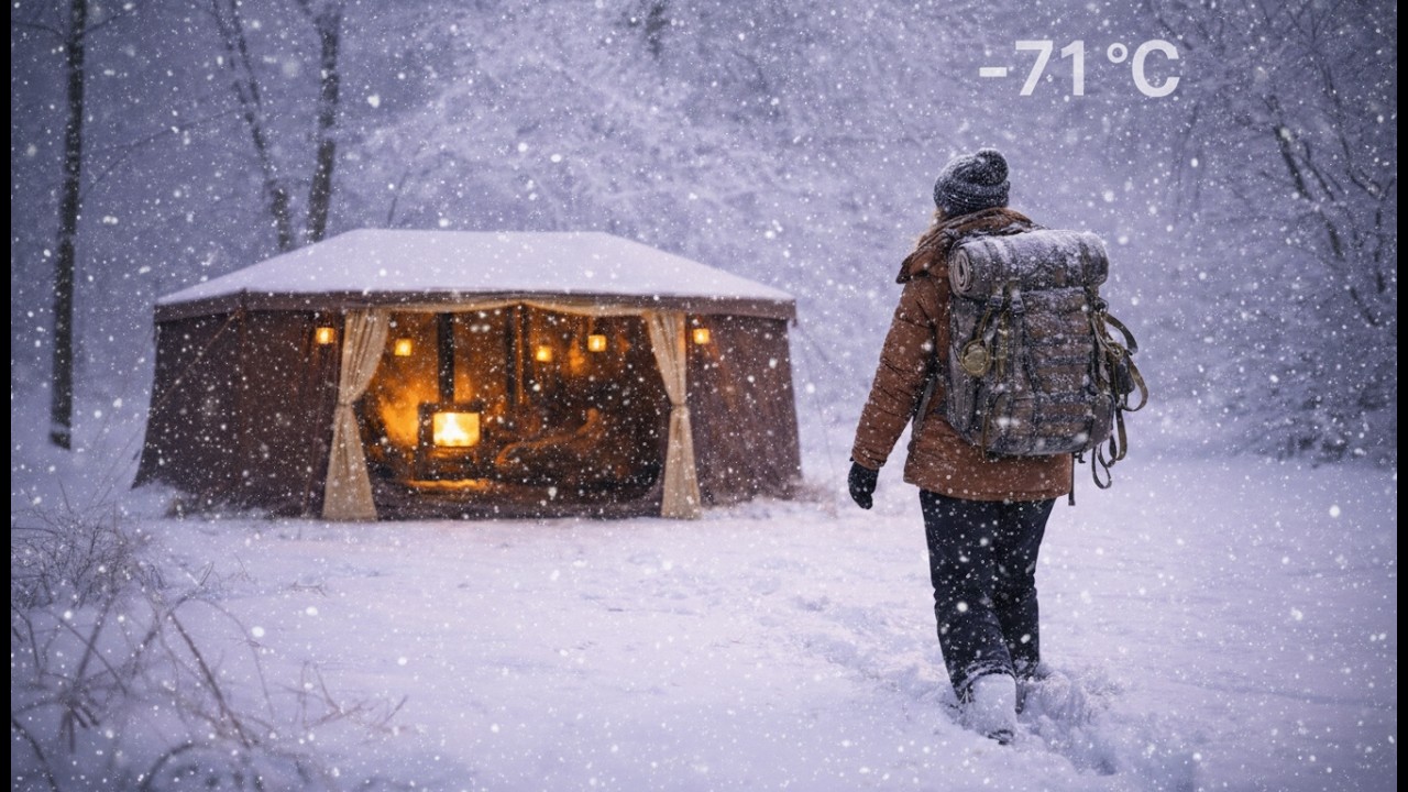 Survival in a Tent for 48 Hours at -71°C | Extreme Blizzard Survival Challenge