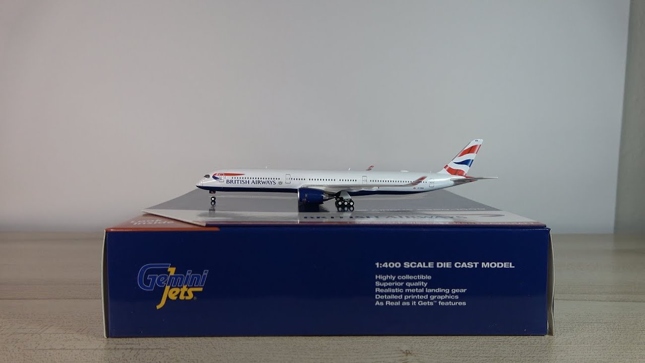 AVERAGE GeminiJets British Airways Airbus A350-1000 Model Unboxing & Review