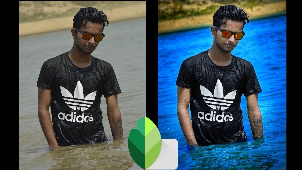 How change skin color and Background color On Snapseed