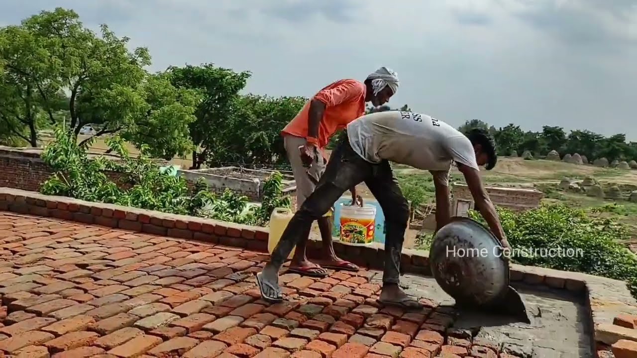 Amazing Home Construction Making Work ll Lal Pathar Lohe Ke Gatar Duwara Ghar Tutorial