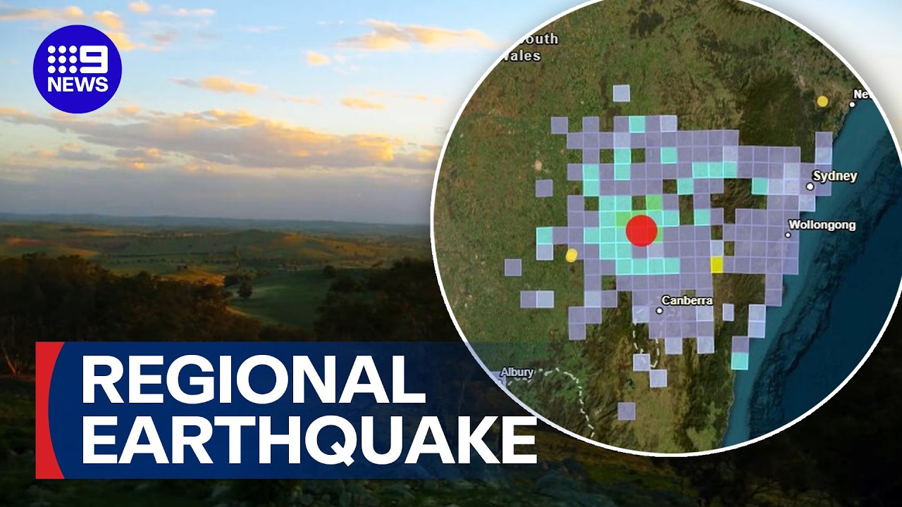 Earthquake shakes NSW and ACT | 9 News Australia
