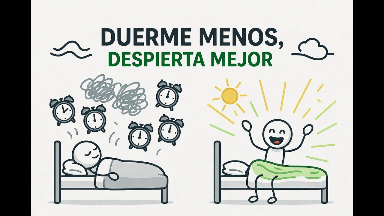 Cómo dormir MENOS horas y despertarse FRESCO (con respaldo científico)