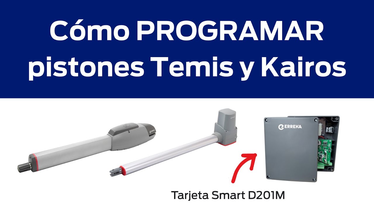 Programación de recorridos de Temis y Kairos Erreka con tarjeta SMART D201M