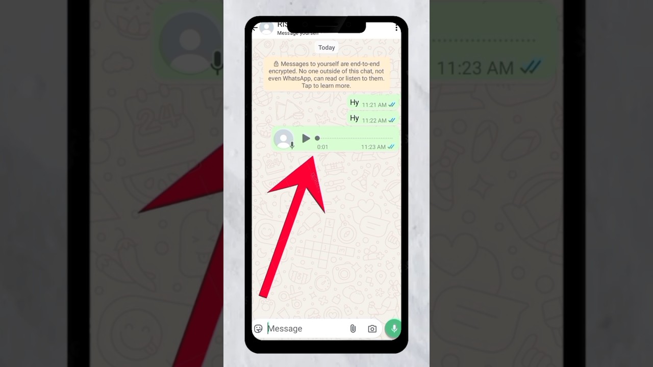 Whatsapp par voice message kaise bheje 😱 How to send voice messages on whatsapp 2025 | #shorts