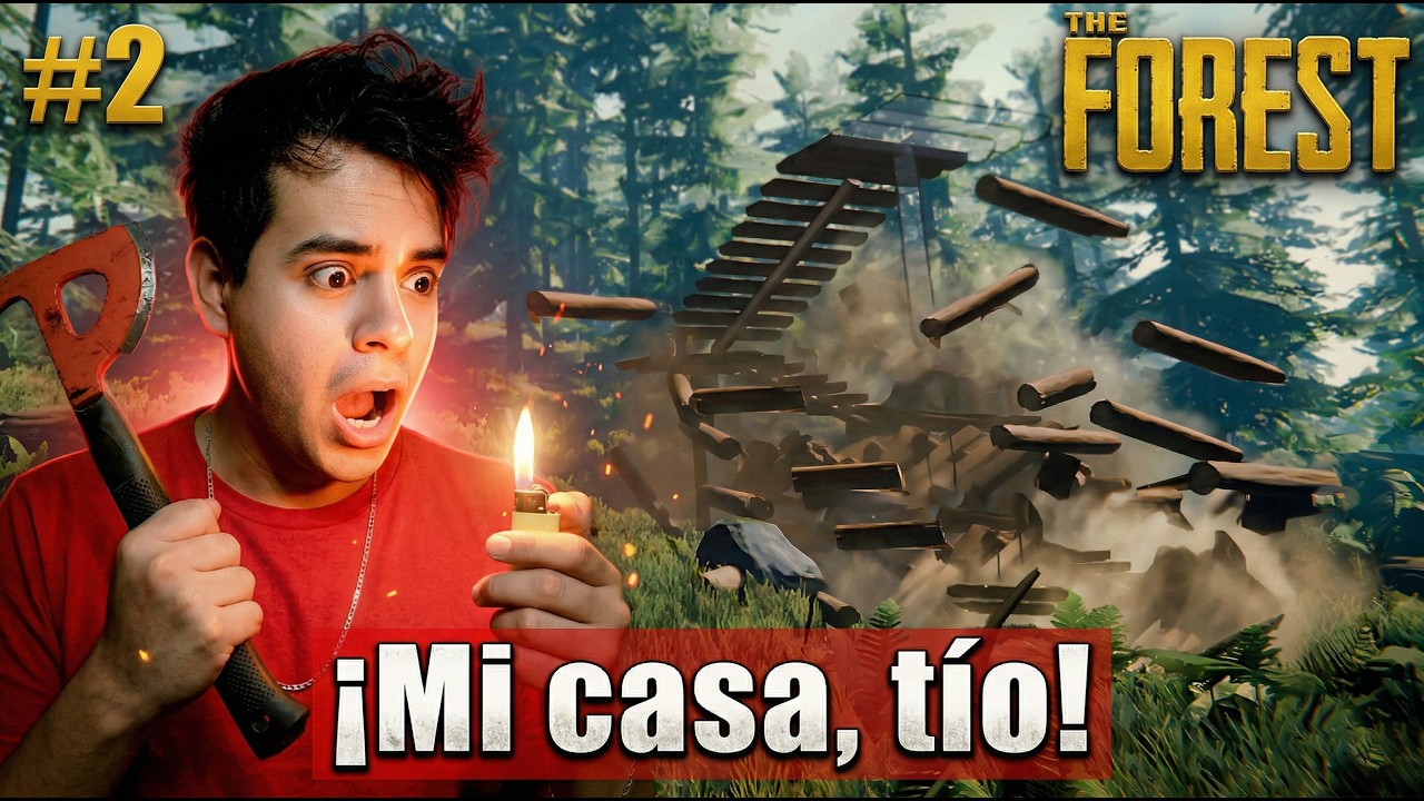Mi peor enemigo en THE FOREST no son los caníbales, es ESTE ÁRBOL !!! | El desastre de mi nueva casa