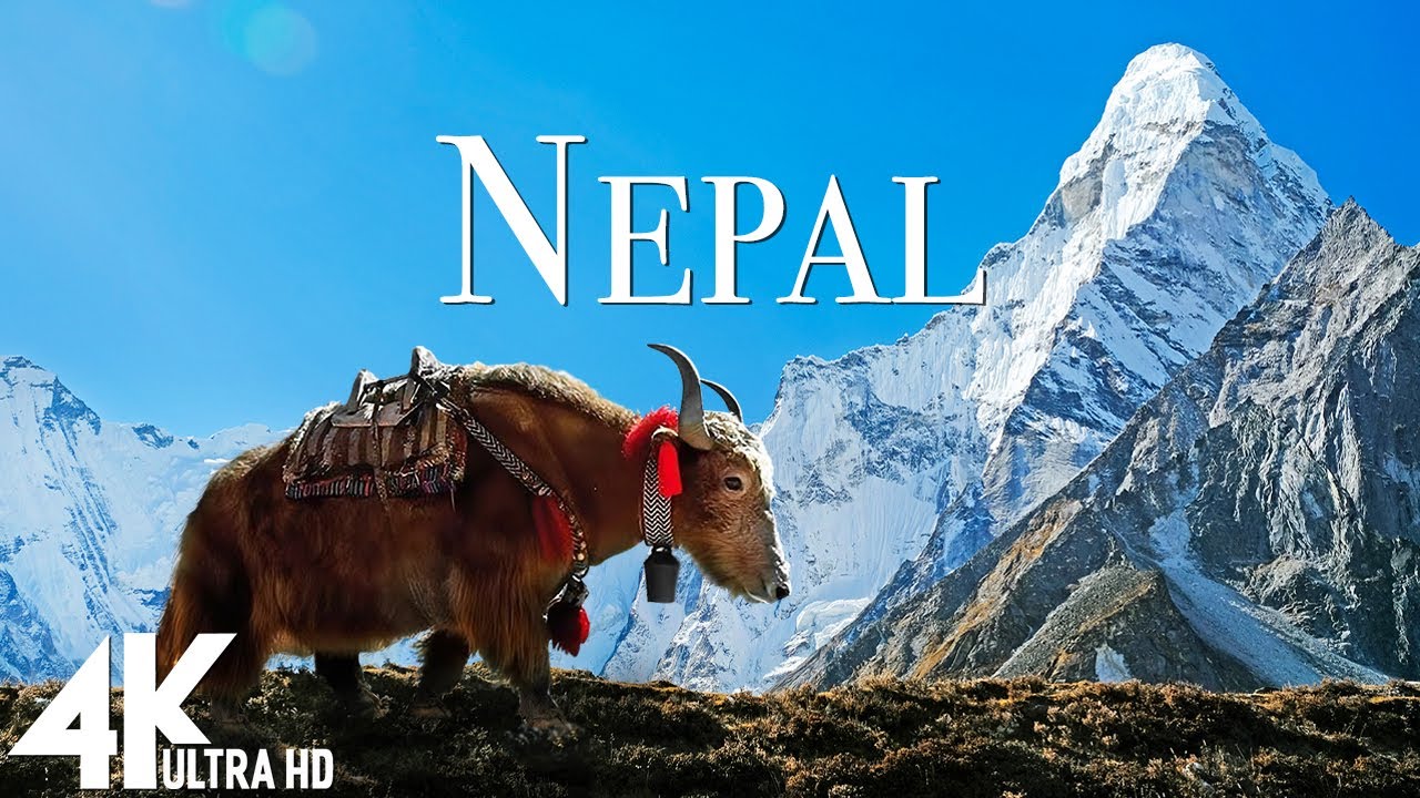 FLYING OVER NEPAL (4K UHD)- Relaxing Music Along With Beautiful Nature Videos - 4K Video Ultra HD