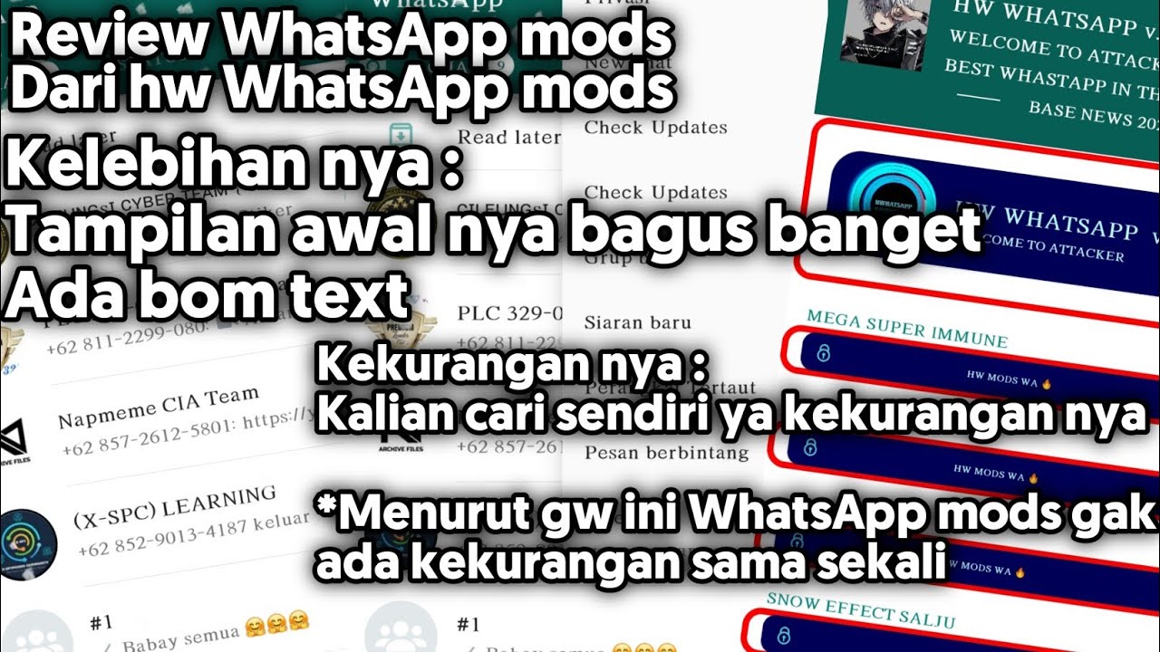 Repiew wa mods dari hw wa