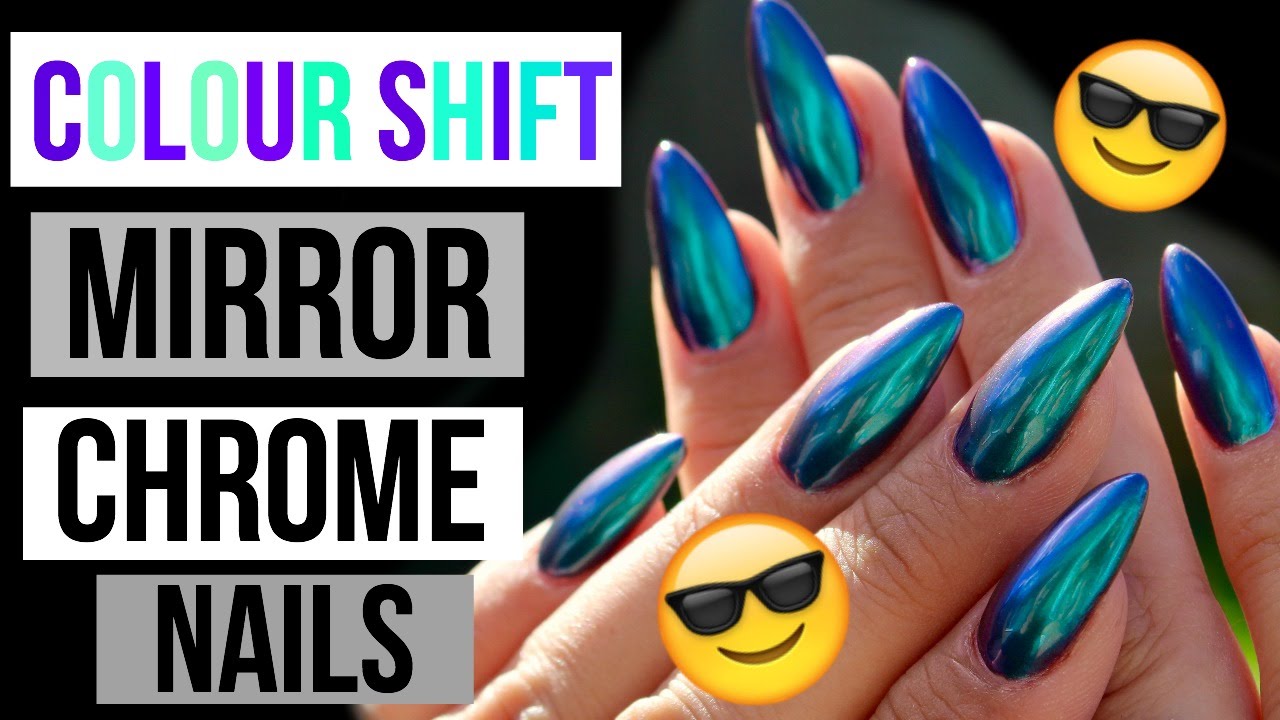 DUO CHROME COLOUR SHIFT MIRROR NAILS | COLOUR SHACK PIGMENTS | EFECTO CROMO