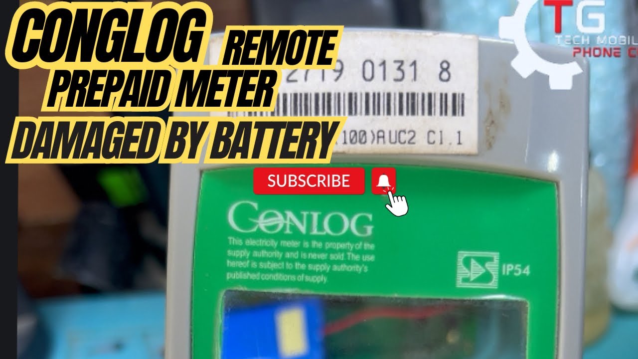 Conlog Prepaid Meter Remote Keypad Damaged By Acid From Battery