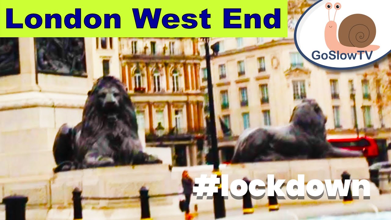 👀 West End London 🚴 Cycling 🚴 Trafalgar Square 🐌 GoSlowTV #Lockdown