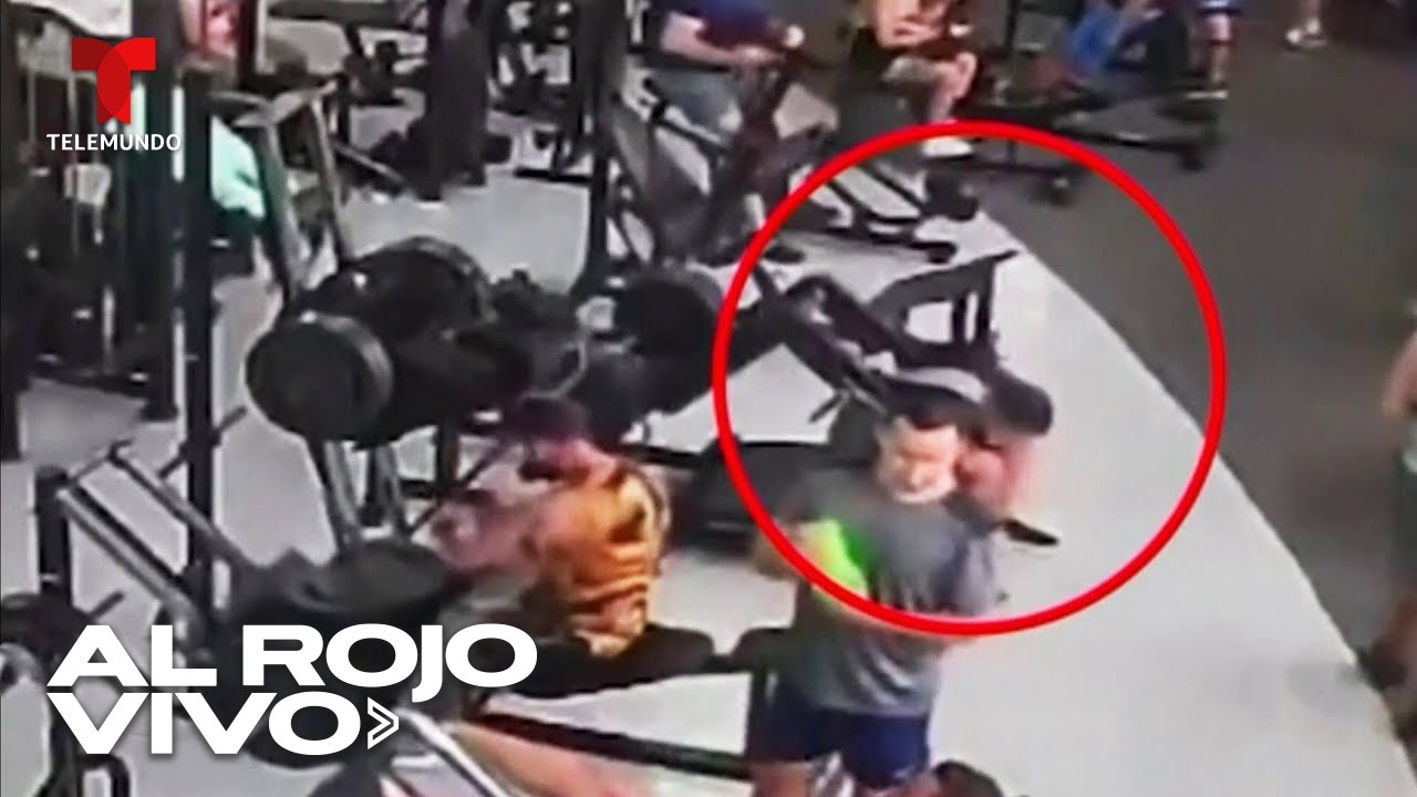 Una máquina de ejercicios falla y le cae en el cuello a un hombre en Brasil