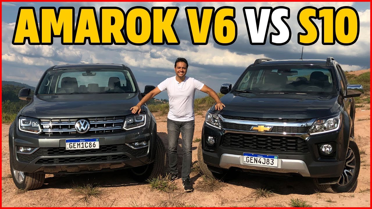 Comparativo: NOVA VW AMAROK V6 versus NOVA CHEVROLET S10 LTZ. Qual picape 4x4 é melhor?