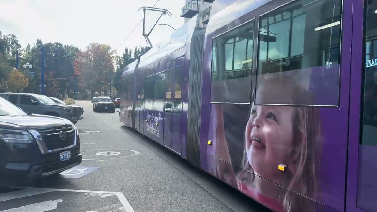 Sound Transit Tacoma Link Light Rail Action @ Stadium District 10/17/25