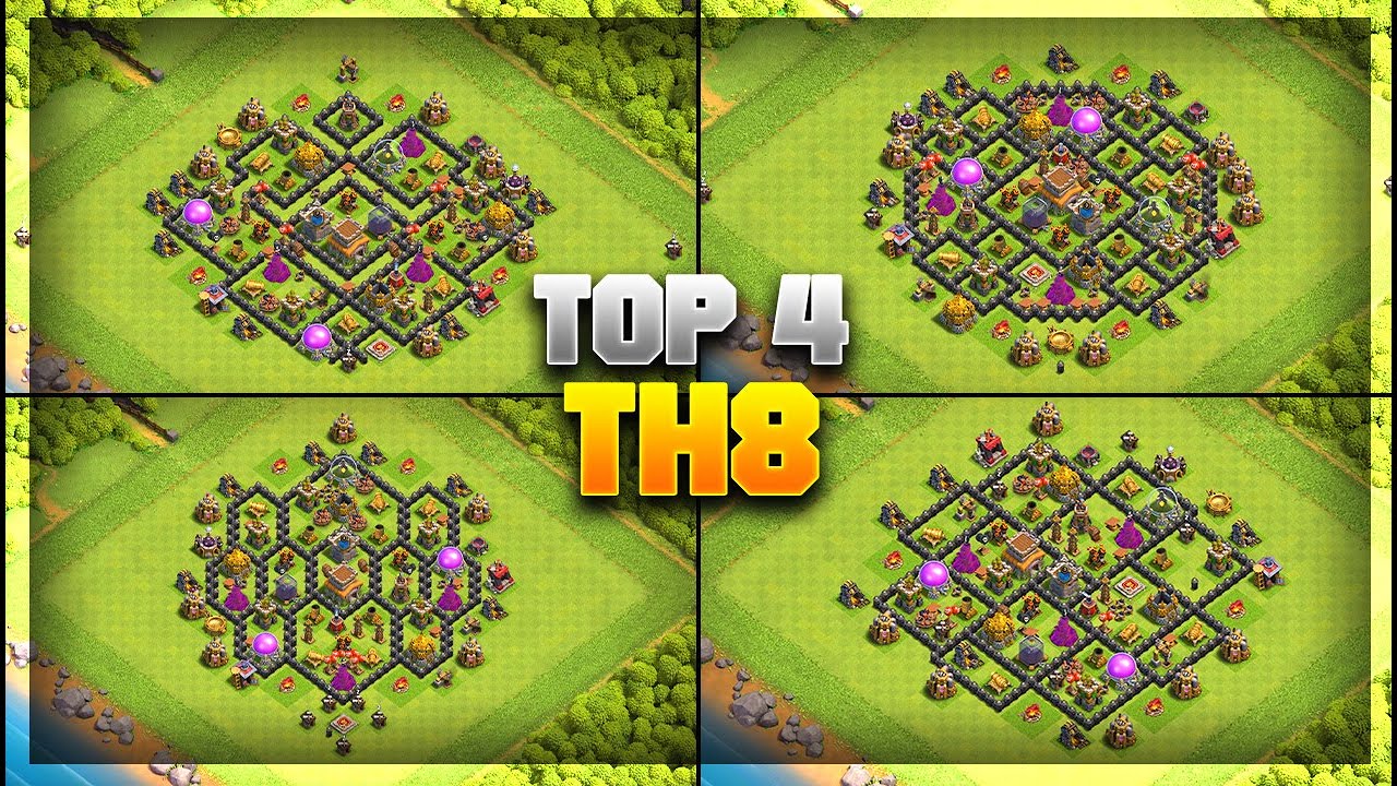 *TOP 4 UNSTOPPABLE TH8 BASES 2023!!* - Clash of Clans