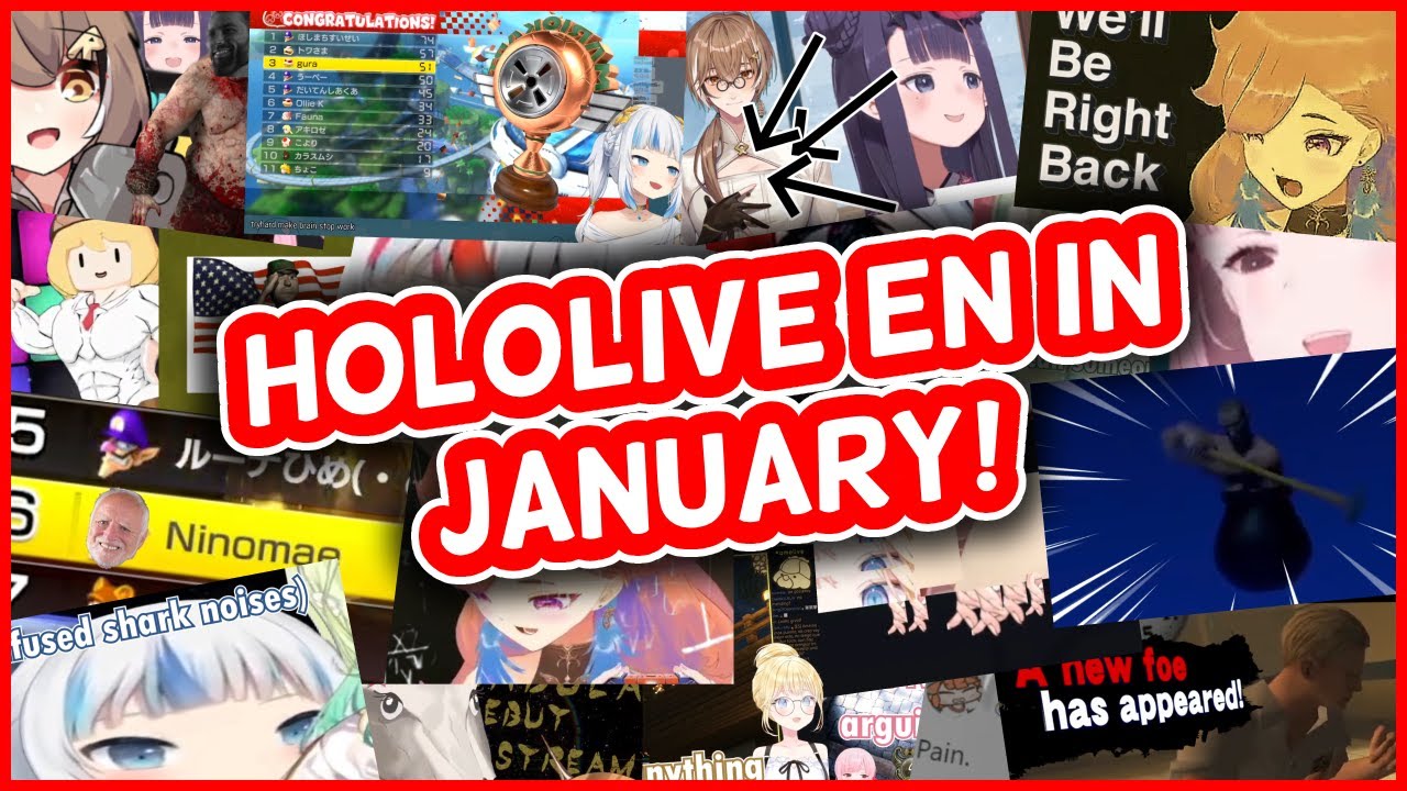 The Best HololiveEN Moments From January! [2022] | HololiveEN Clips