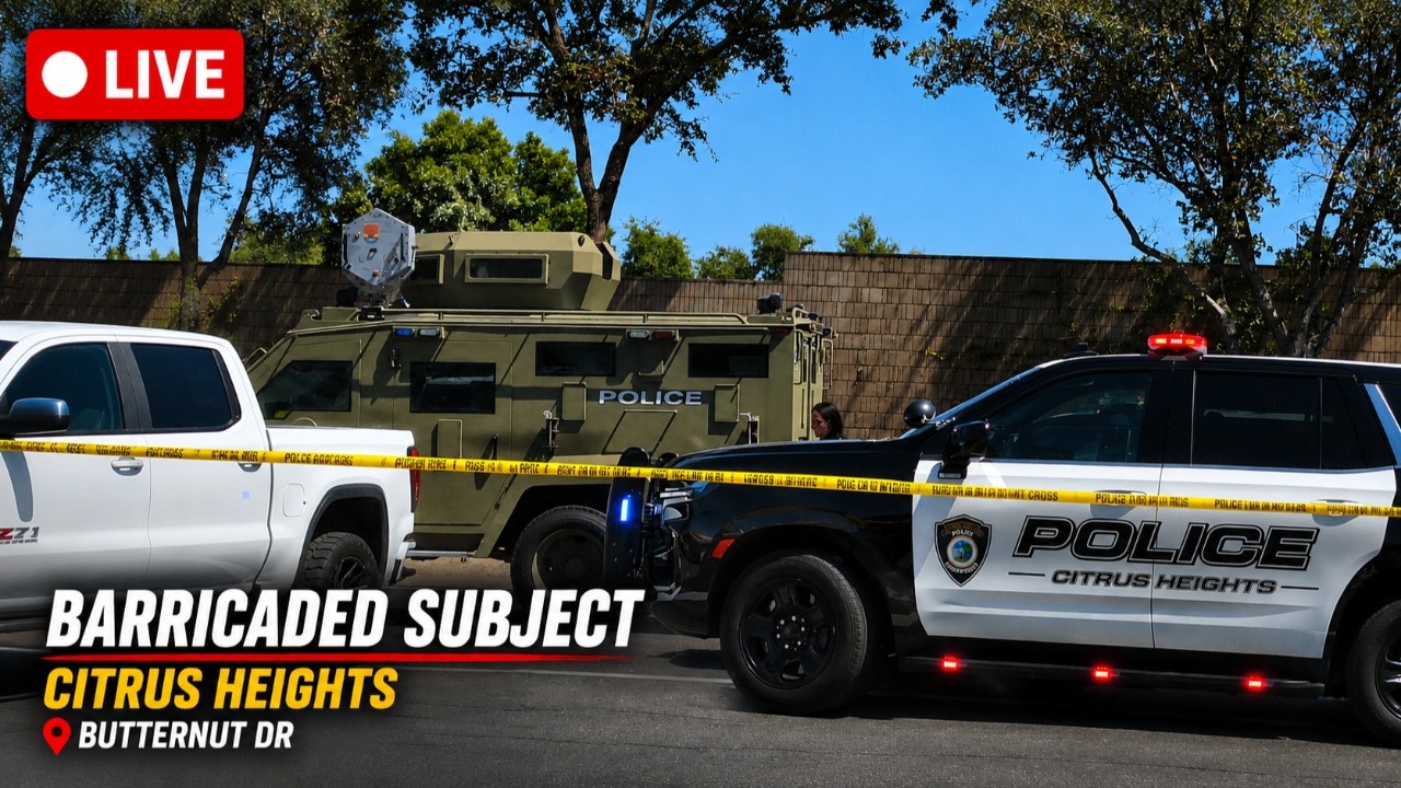 🔴 LIVE BARRICADED Subject on Butternut in Citrus Heights&mdash; Viewer Discretion 7/29