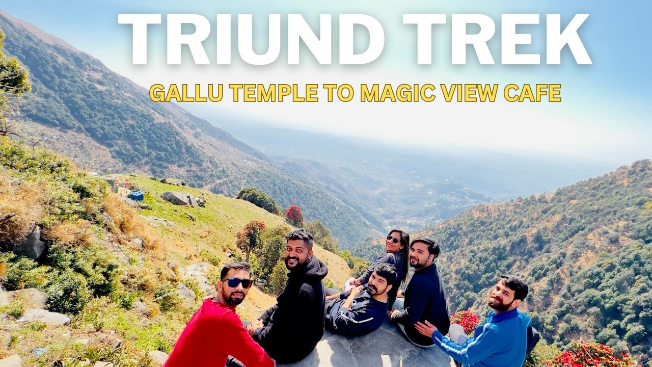 TRIUND TREK HIMACHAL PRADESH | MAGIC VIEW CAFE | TRIUND HILL TREK VIA GALLU TEMPLE DHARAMKOT PART 1