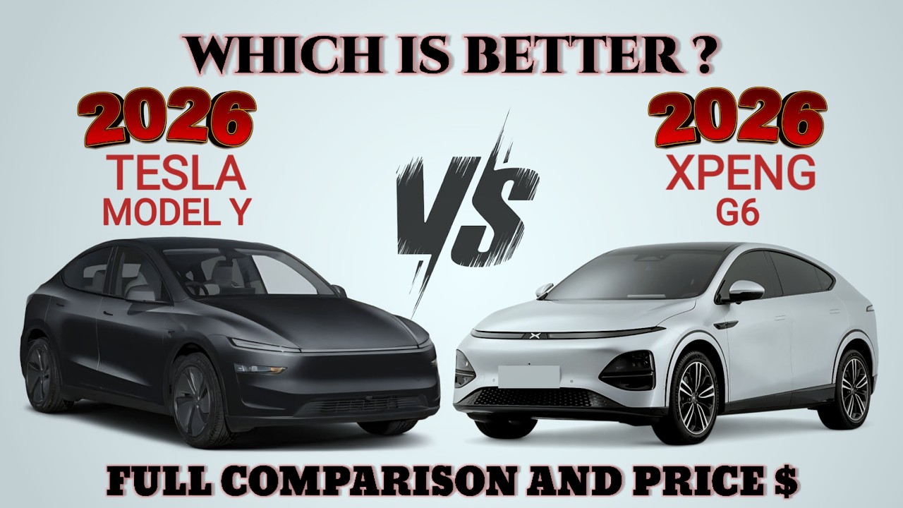 BEST ELECTRIC MID-SIZE SUV : 2026Tesla Model Y Vs Xpeng G6 Long Range