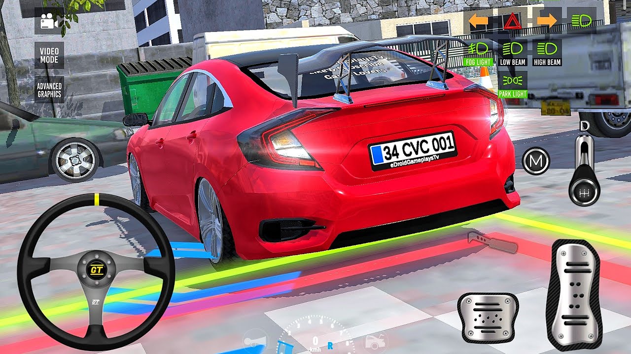 New City Parking School 2026: Honda Civic Master Driver City Challenge - Car Game Android Gameplay