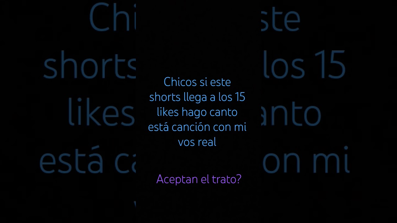 un reto #reto #vozreal