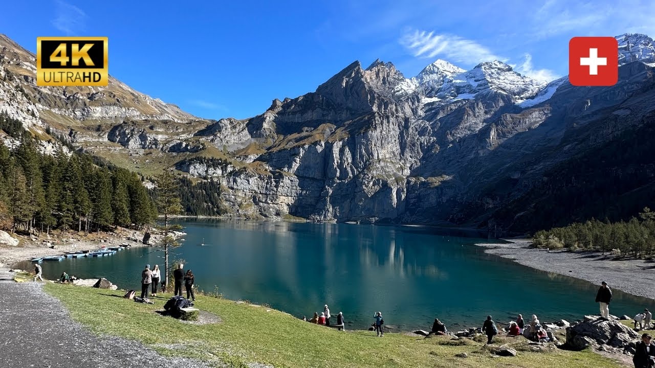 LAKE OESCHINEN (OESCHINENSEE) - Kandersteg Switzerland (October 2023) (4K)