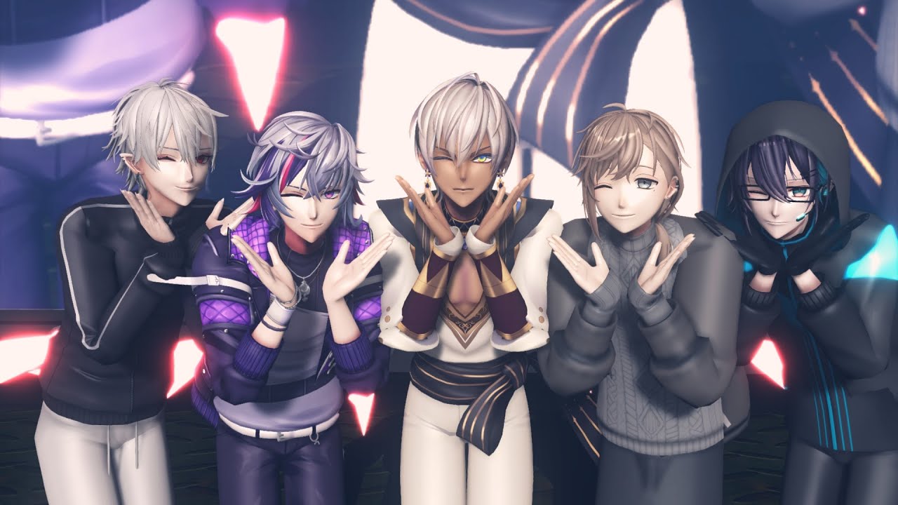 【にじさんじMMD】気まぐれメルシィ男性ライバー5名　120fps動画