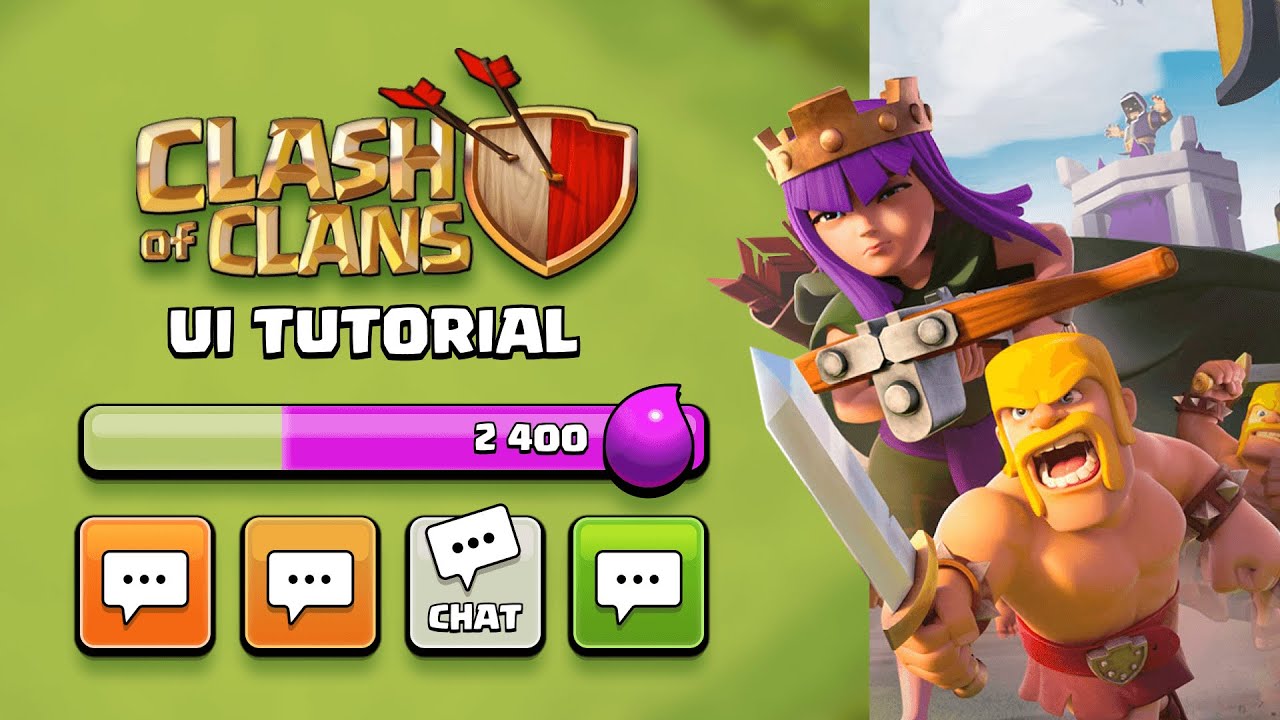 Figma UI - Учебное пособие по созданию пользовательского интерфейса для игры Clash of Clans