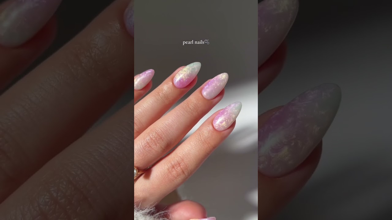 Soft pearly shimmer with a gentle pink glow — subtle, elegant, and dreamy ✨
