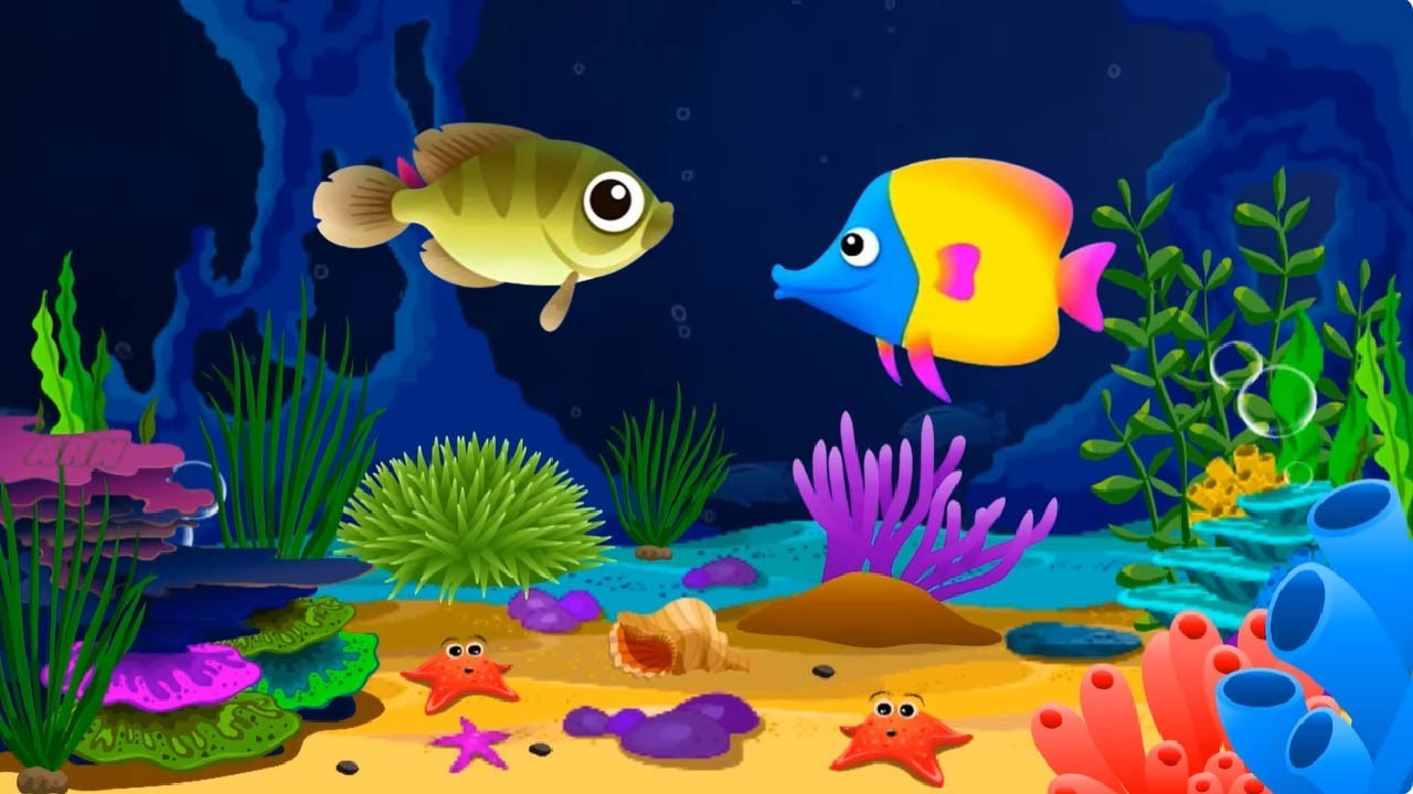 Baby Lullaby🐟Soothing fishes🐟Calming Undersea Animation🐟Aquarium #lullaby #sleepmusic #51