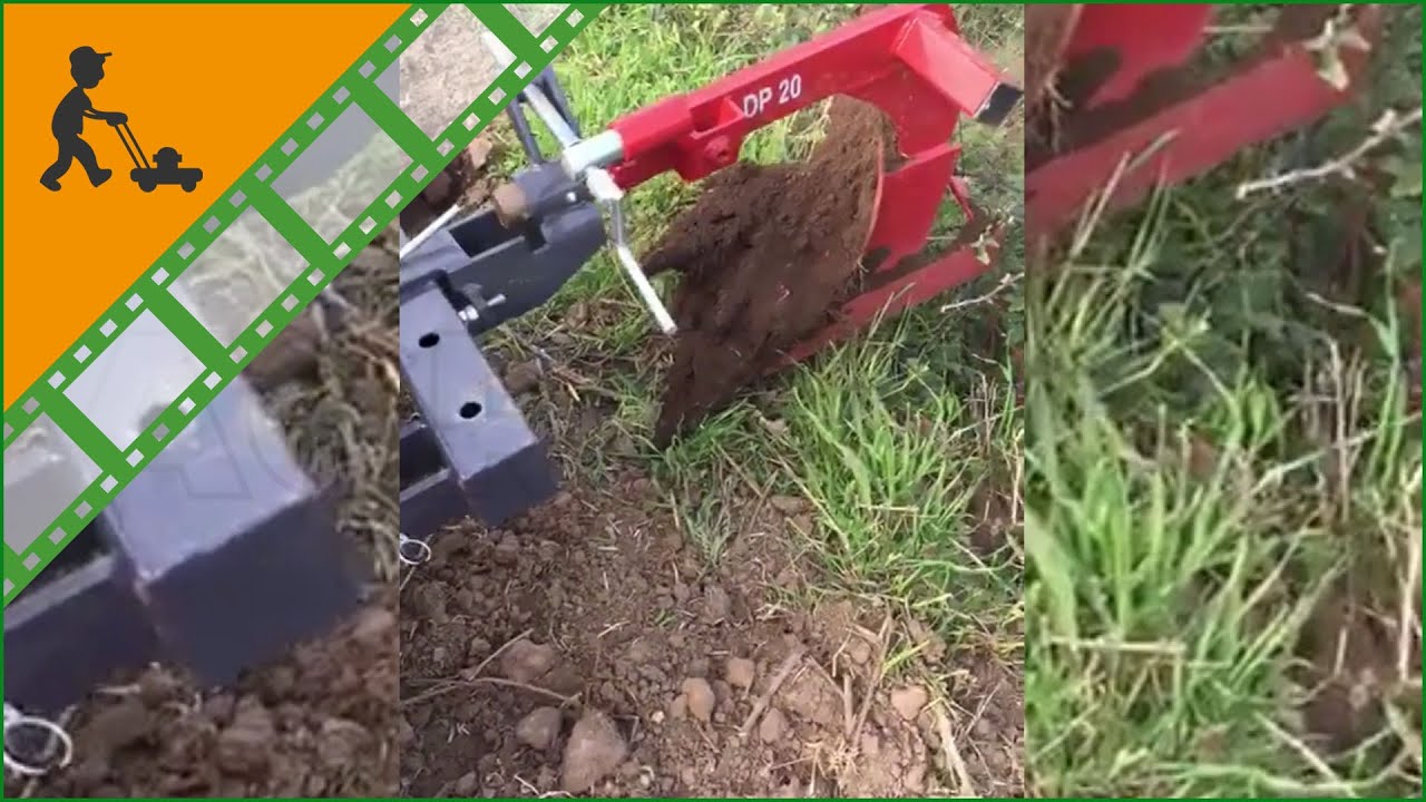 Funcionamiento Arado monosurco para tractor Geotech DP20