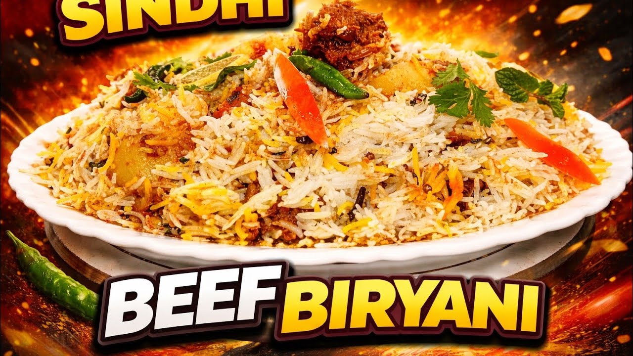 6 کلو سندھی بیف بریانی بنانے کا مکمل طریقہ | دیگ اسٹائل مصالحہ دار بریانی ریسپی | Bulk 