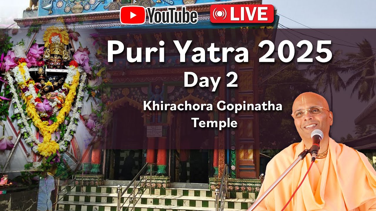 Live Class at Khira Chora Gopinath, Remuna - HH Bhakti Rasamrita Swami