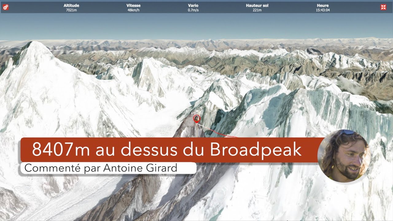 Antoine Girard explique son vol à 8407m en 3D
