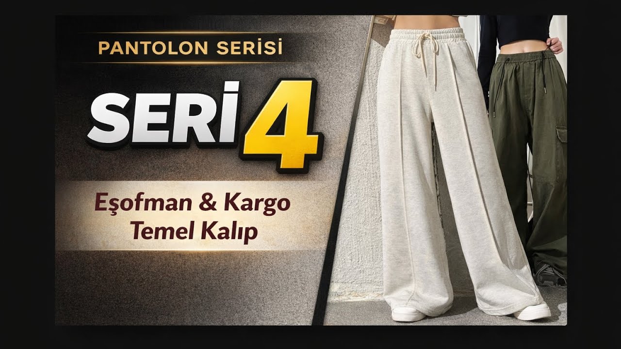 Beli lastikli modeller için bir kalip çizimi #fashion #trouserstyles #sewing #modatasarımı #diy 