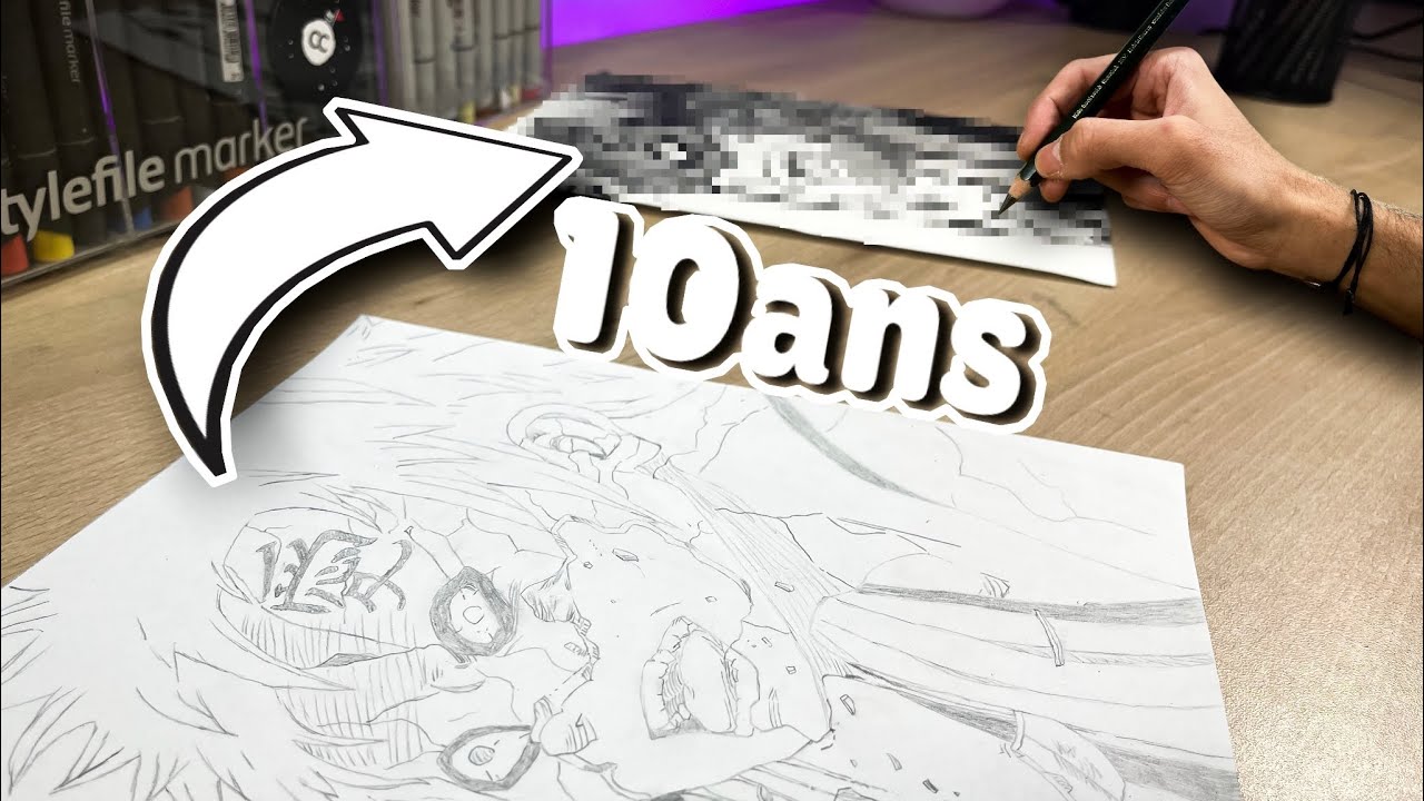 Je REDESSINE un de Mes Dessins 10 ANS Plus Tard !! ( 2010-2021 )