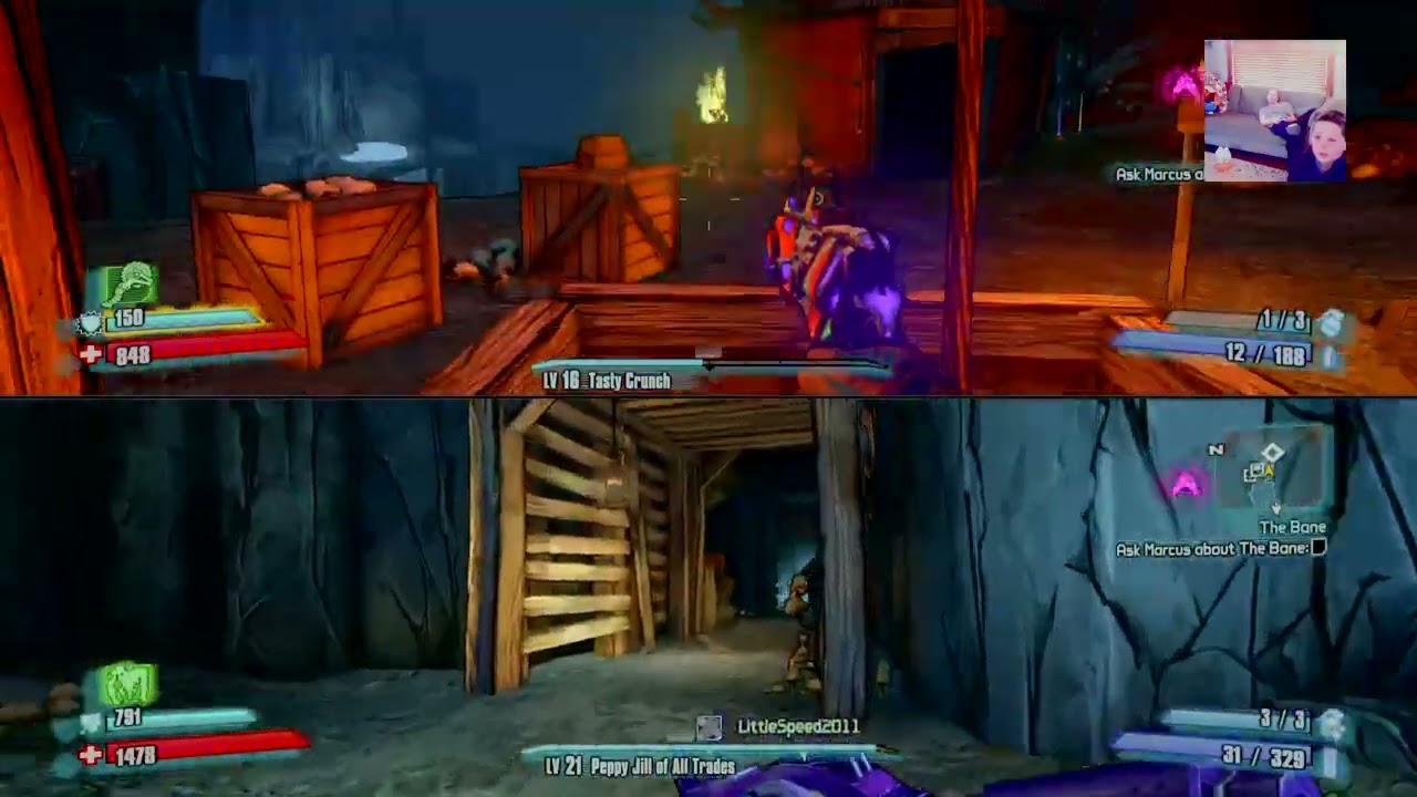 TINY TINA Assault on Dragon Keep COOP split screen