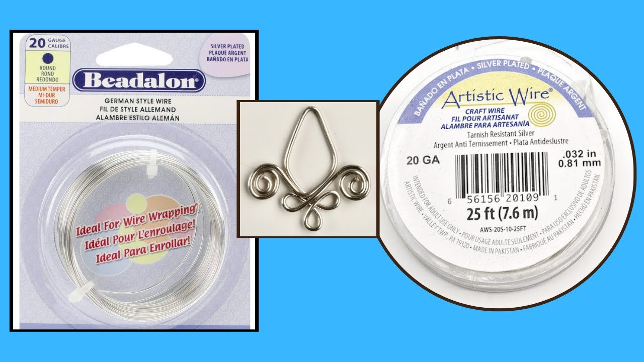 German Wire versus Artistic Wire  Fleur de Lis Jewelry Making Tutorial