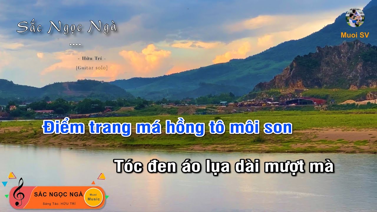 SẮC NGỌC NGÀ - HỮU TRÍ (Guitar beat solo karaoke), Muoi Music | Muối SV