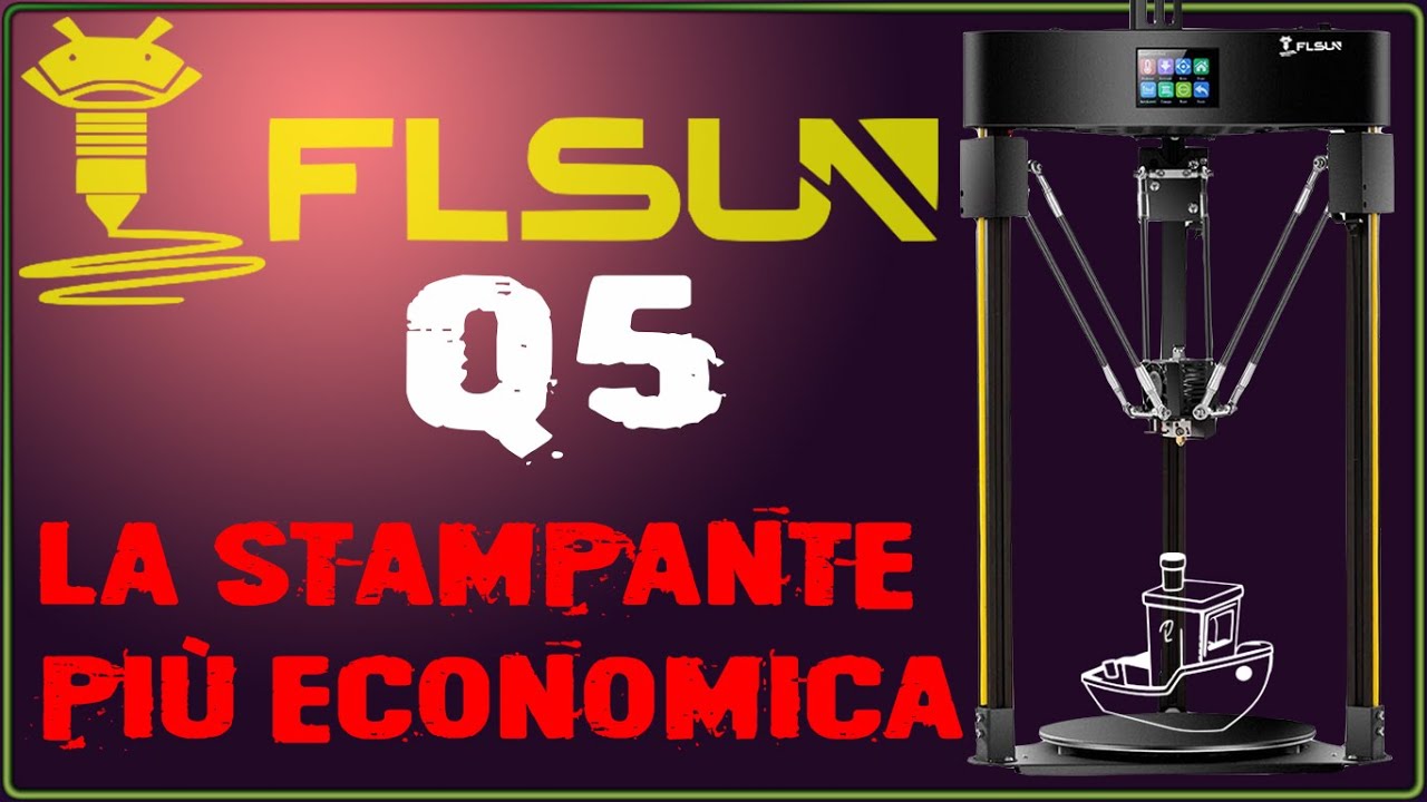 #Flsun Q5 - Stampante delta più economica - Unboxing e test