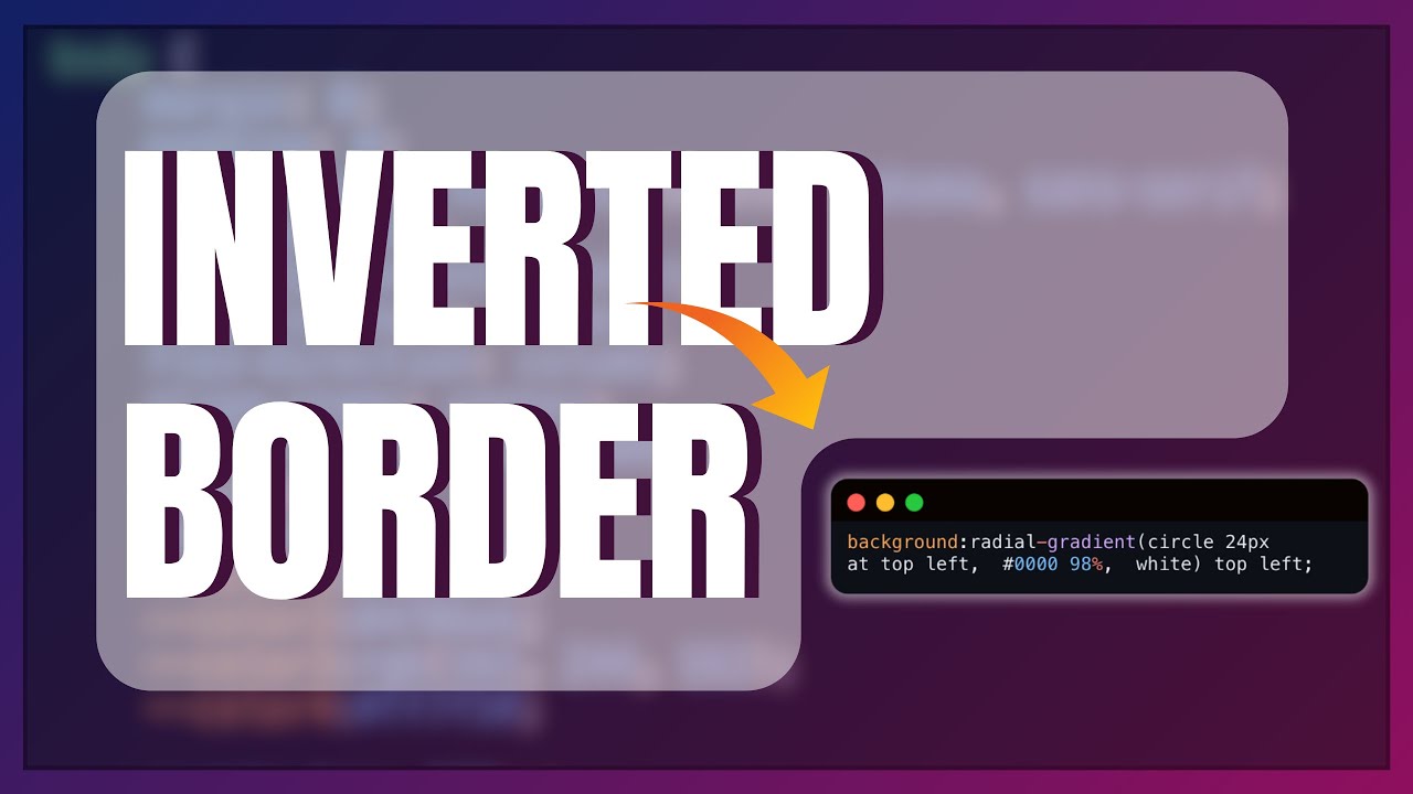 Creating an inverted border using CSS
