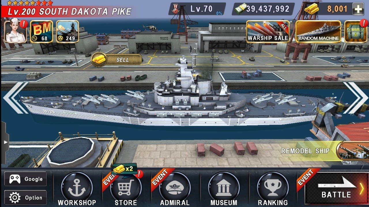 WARSHIP BATTLE Episode 65 Final Completed With South Dakota Pike