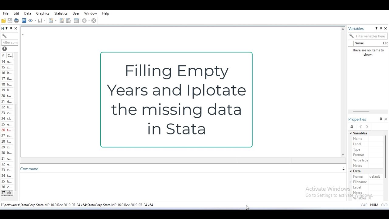 Panel Data Management - Finding Gaps in Years / Time and Interpolate Gaps / Missing Values in Stata