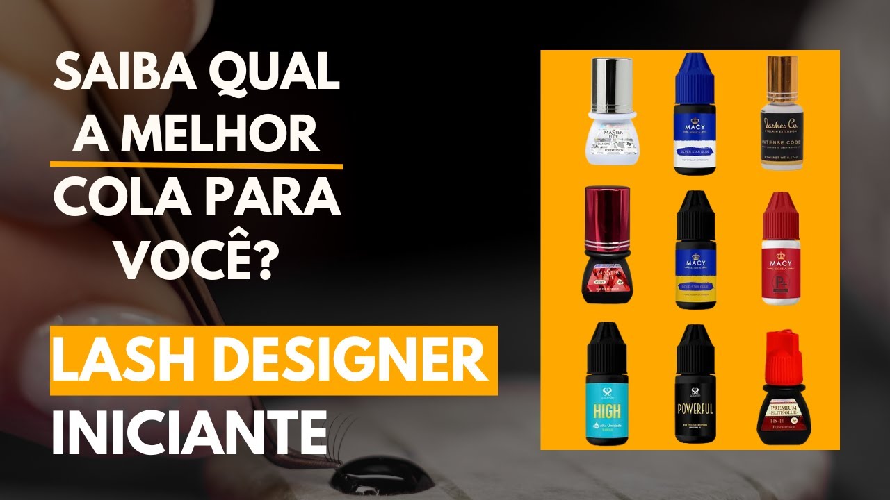Qual cola é usada para colar cílios fio a fio na extensão de cílios? - Dri Silva Lash Designer
