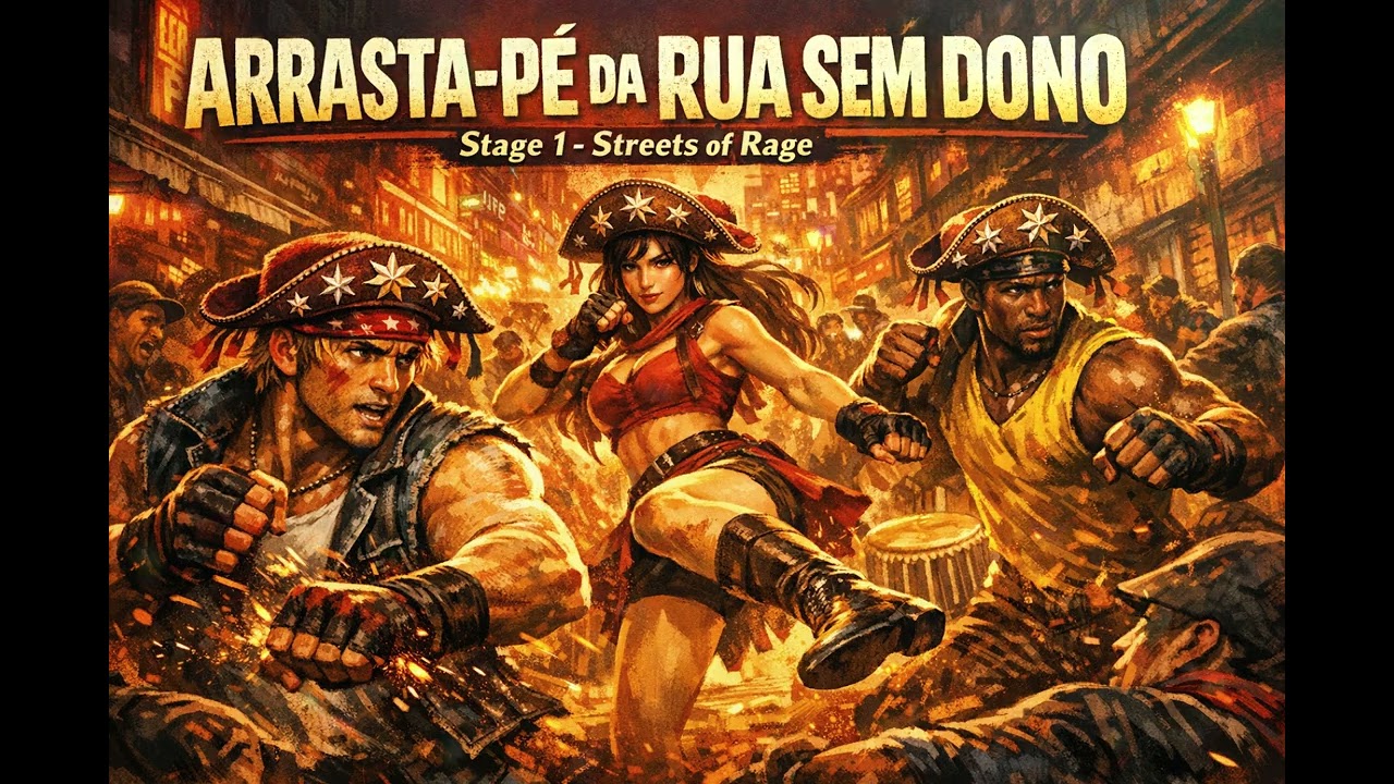 ARRASTA-PÉ DA RUA SEM DONO - STREETS OF RAGE STAGE 1  - FORRÓ TRIBUTE