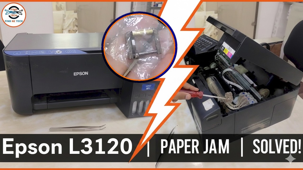 Epson L3152 Paper Jam Issue Resolve Step by Step ! #epson #findretech #techshorts