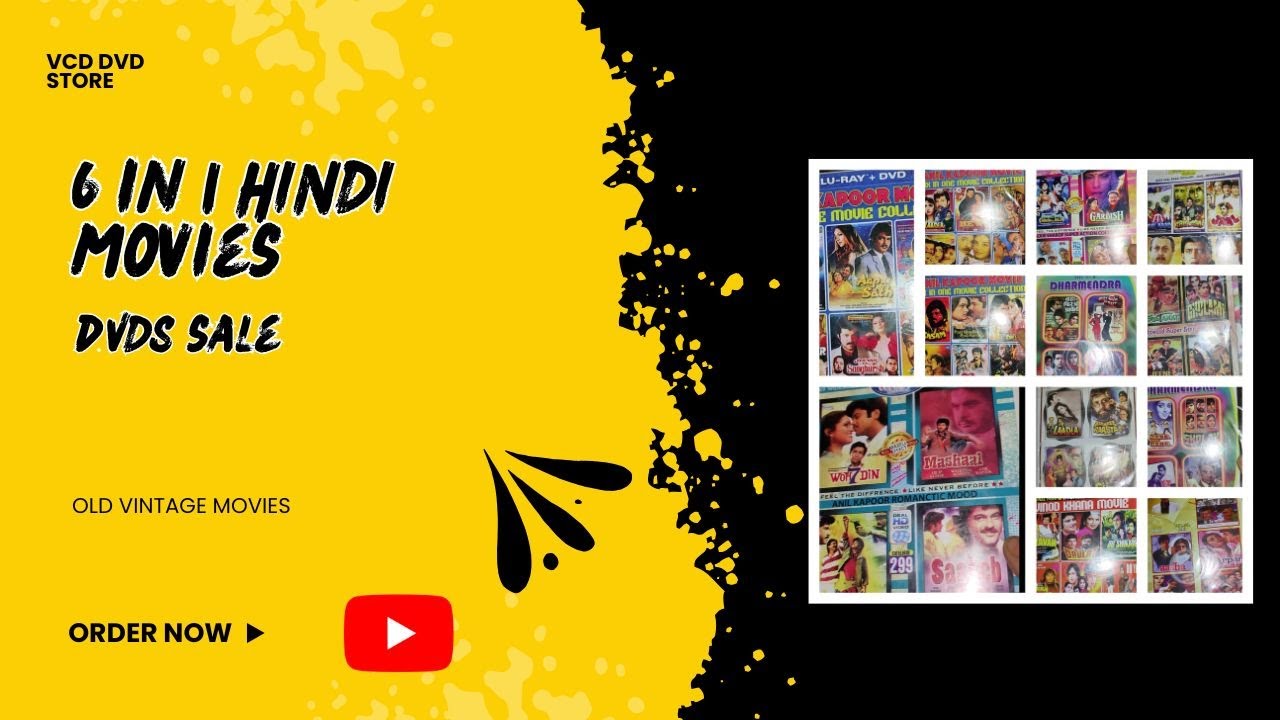6 IN 1 Hindi Movies DVDs Sale Call or WhatsApp on 9874232214 #sale #movie #dvd #bollywood #hindi