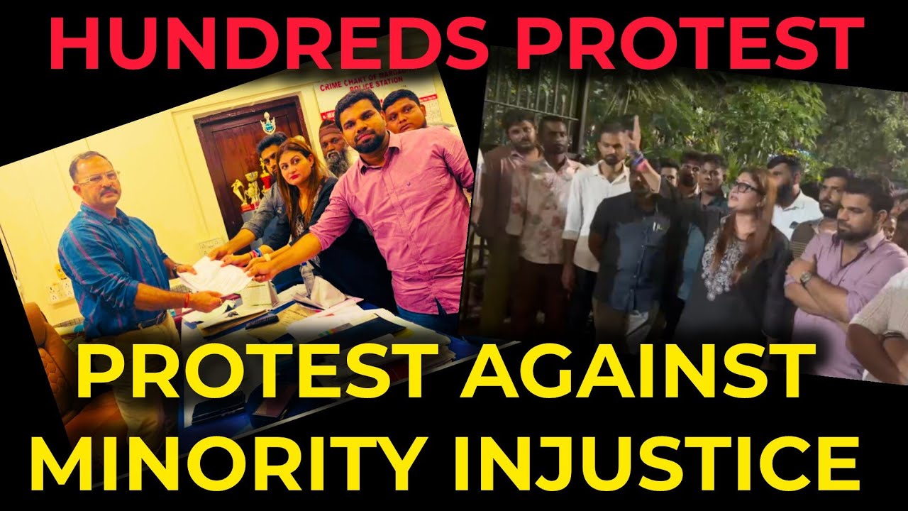 PRATIMA COUTINHO LEADS HUNDREDS TO POLICE STATION TO GET JUSTICE AGAINST ATTACK ON M!NORITY