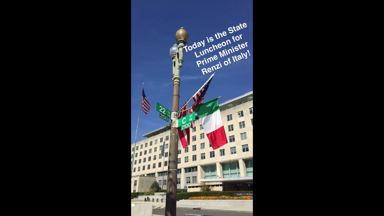 Snapchat Story: State luncheon in honor of Italian Prime Minister Renzi