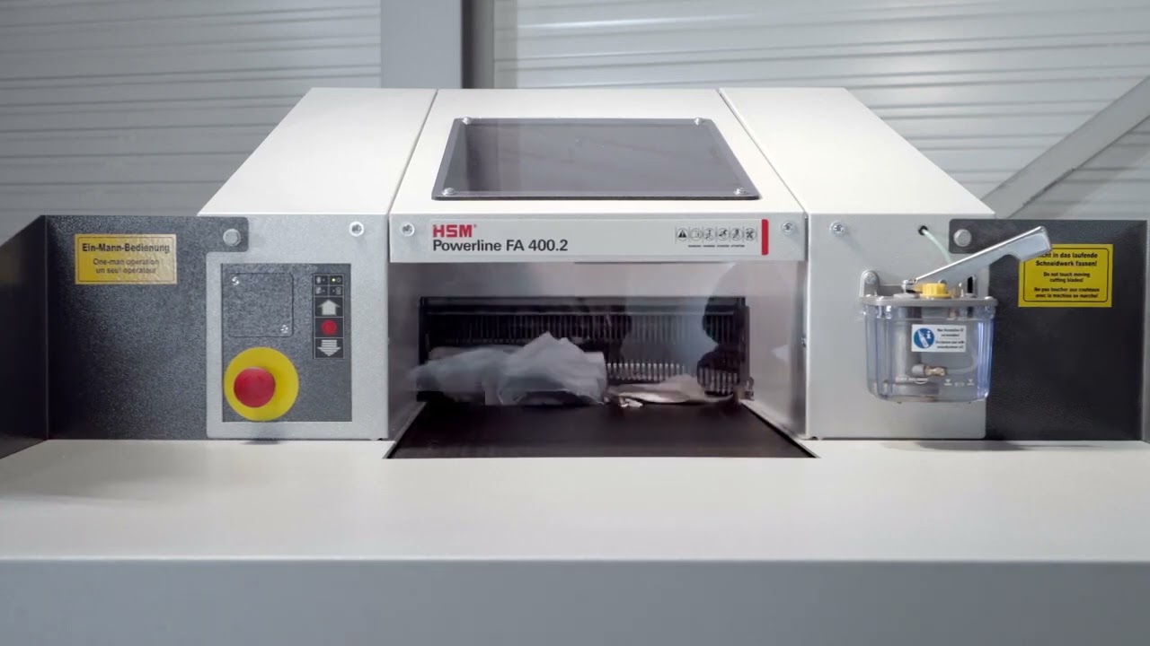 HSM Powerline FA 400.2 Heavy-Duty Document Shredder