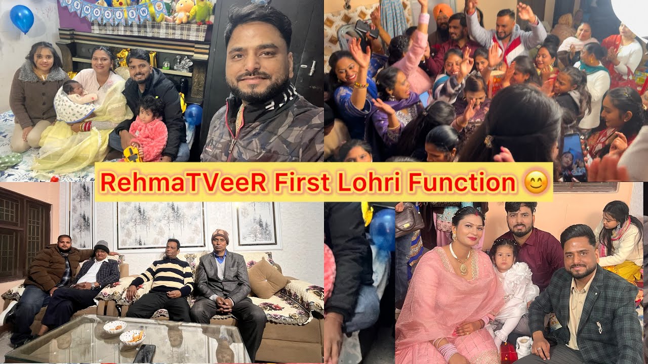 RehmaTVeeR SiNGH 1st #LOHRI FUNCTION CELEBRATION WITH FAMILY & RELETiVES 